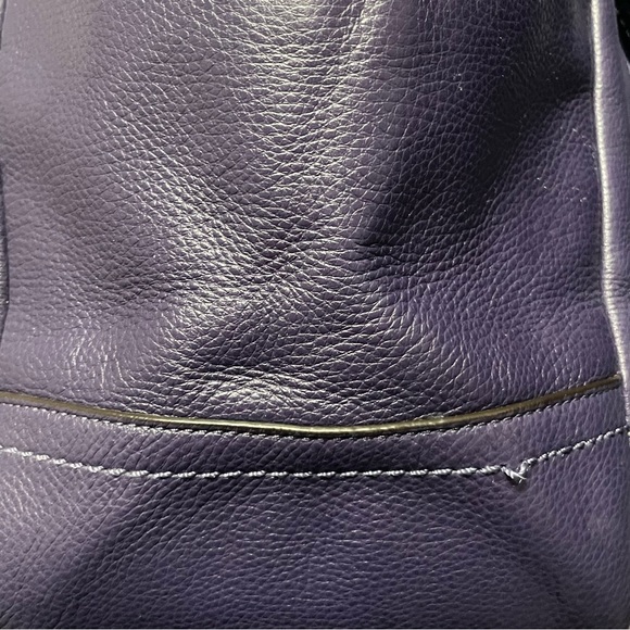 Coach F23284 Park Carrie Pebbled Leather
Purple Bag Satchel Purse Tote - Picture 8 of 10